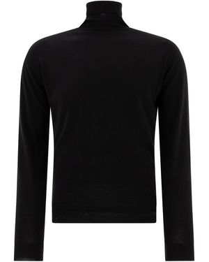 John Smedley "cherwell" Turtleneck Trui - Zwart