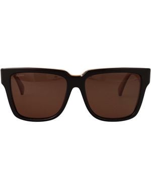 Max Mara Squared Sunglasses Mm0078 50 N - Brown