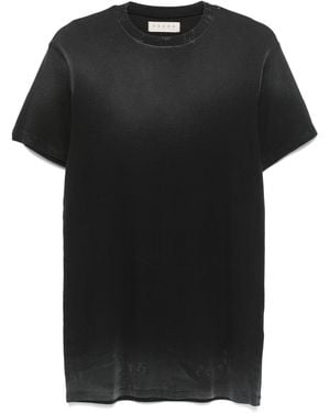 Paura Beru Ribbed Tee - Black