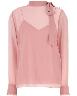 Gucci Crepe Blouse - Pink