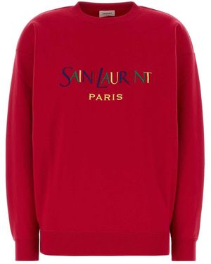 Saint Laurent Paris Sweatshirt - Red