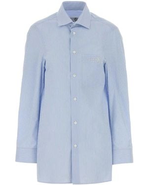 MM6 by Maison Margiela Long Sleeved Shirt - Blue