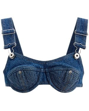 Jean Paul Gaultier Top Bralette - Blue