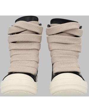 Rick Owens Leather Sneakers Sneakers - Natural