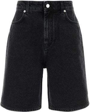 Loulou de Saison Isu Lds Denim Shorts - Blue