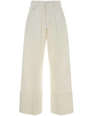 Givenchy White Denim Wide-leg Jeans