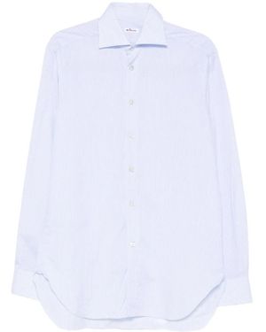 Kiton Striped Cotton Shirt - White