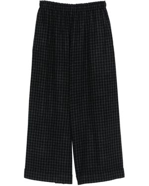 Daniela Gregis Wool Pyjama Hosen - Schwarz