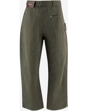 JW Anderson Jw Anderson Cotton Denim Jeans - Green