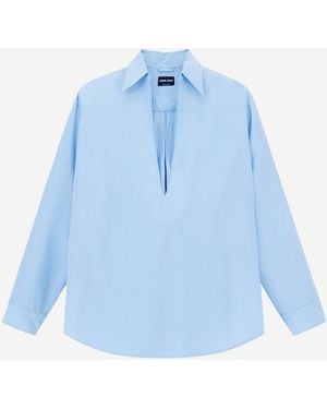 Giorgio Armani Open Shirt - Blue