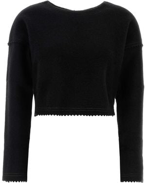 Max Mara Wool Blend Crespo Jumper - Black