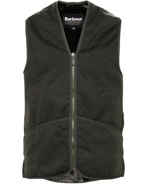 Barbour Warm Pile Waistcoat Zip - Black