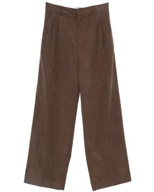 White Sand Wide Leg Pants - Brown