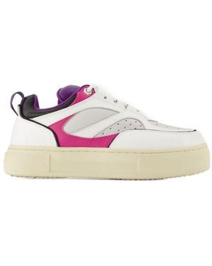 Eytys Sidney Sneakers Aus Weißem Leder - Pink
