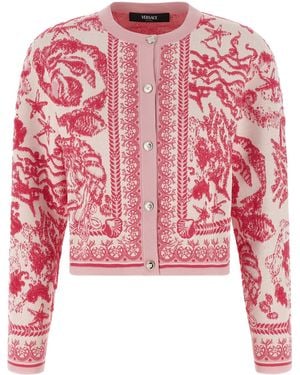 Versace Cardigan «sous-marin» - Rouge