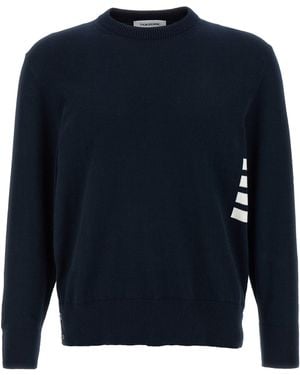 Thom Browne Pullover "4 Bar" - Blau