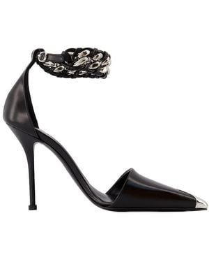 McQueen Leren Pumps - Zwart
