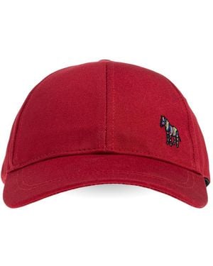Paul Smith Baseballkappe mit Stickerei - Rot