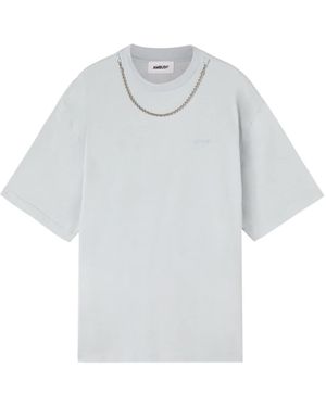 Ambush T-Shirt Aus Bio-Baumwolle Mit Kettendetail - Weiß