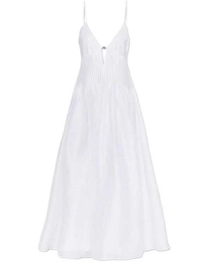 Tory Burch Off-Shoulder Dress - White