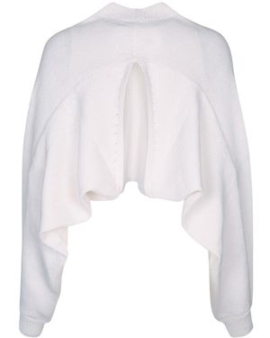 Alaïa Alaia Batwing Jumper in White | Lyst