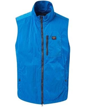 Paul & Shark Nylon Vest Jacket - Blue
