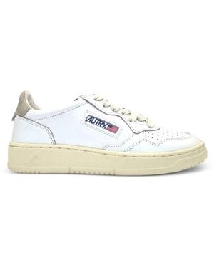 Autry Perforierte Medalist Sneakers - Weiß