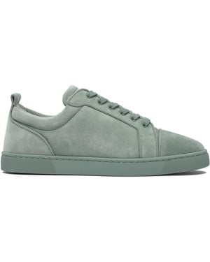 Christian Louboutin Louis Junior Orlato Velour Sneakers - Green