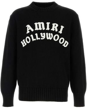 Amiri Cotton Jumper - Black