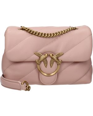 Pinko Umhängetaschen lieben Puff Frauen Leder rosa/rosa Pulver - Pink