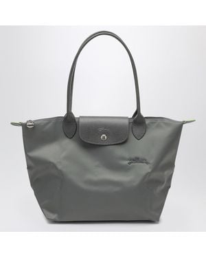 Longchamp Graphite-Coloured Le Pliage M Bag - Black