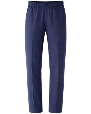 Emporio Armani Linen Trousers For - Blue
