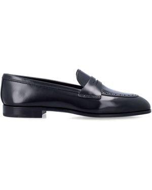 Church's Onyx Fumé Polished Leather Loafer - Blue