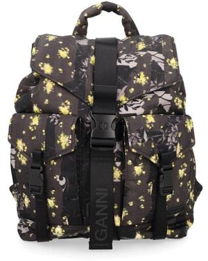 Ganni Zaino "Re-Tech" Con Logo - Black