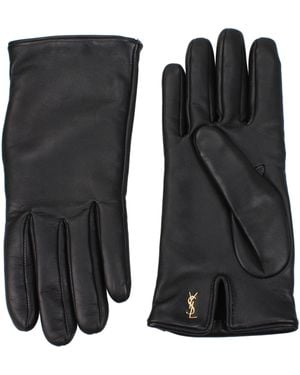 Saint Laurent Skin Gloves - Black