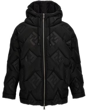 Fendi Ff-Daunenjacke - Schwarz