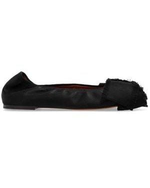 Lanvin Ballerina Met Boog - Zwart