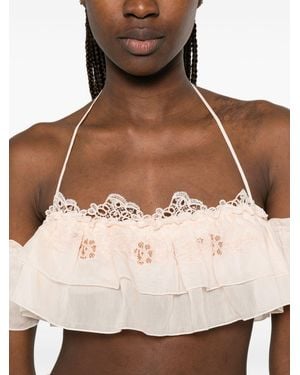 Ermanno Scervino Embroidered Top - Natural