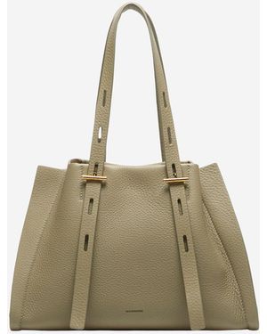 MINOBOSSI Paulina Tasche aus strukturiertem Leder - Natur