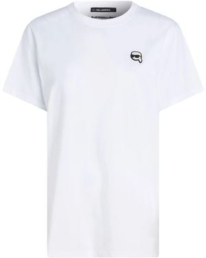 Karl Lagerfeld Weiße Damen-T-Shirt