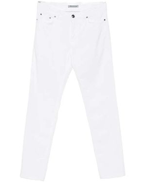 Sartorio Napoli Pants With Logo Patch - White