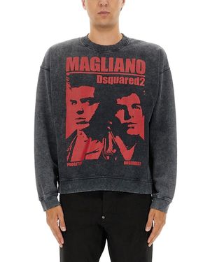 DSquared² Sweatshirt With Print - Grey