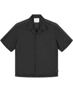 Arte' Nylon Linen Shirt - Black