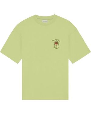 Drole de Monsieur T Shirt Slogan Rose - Green