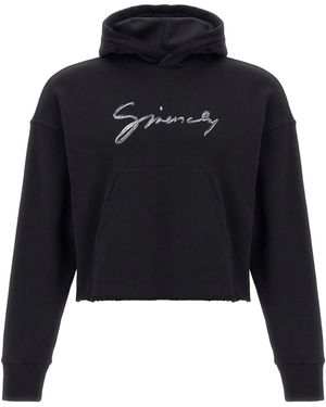 Givenchy Logo Baumwollkupplungshudie - Blau