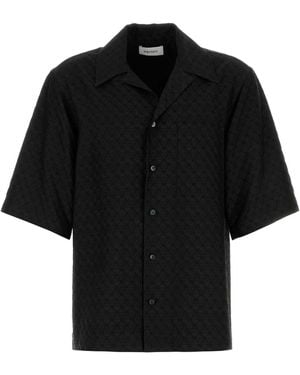 McQueen Skull Jacquard Shirt For - Black
