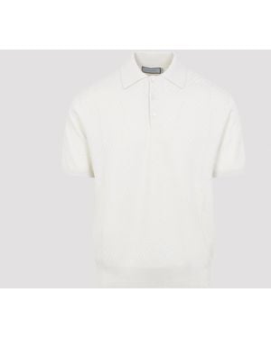 Canali Cotton Polo - White
