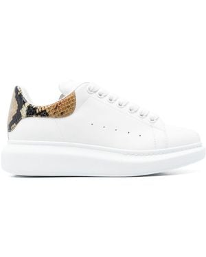 McQueen Zapatillas de cuero de gran tamaño de Alexander Mc Queen - Blanco