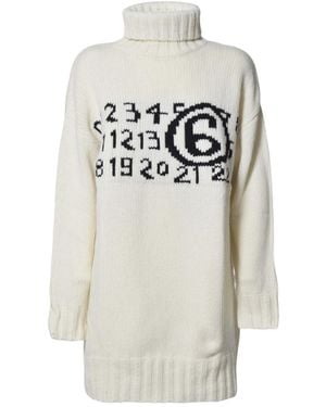 MM6 by Maison Margiela Kleider - Weiß