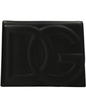 Dolce & Gabbana Logo Crossbody Bag - Black